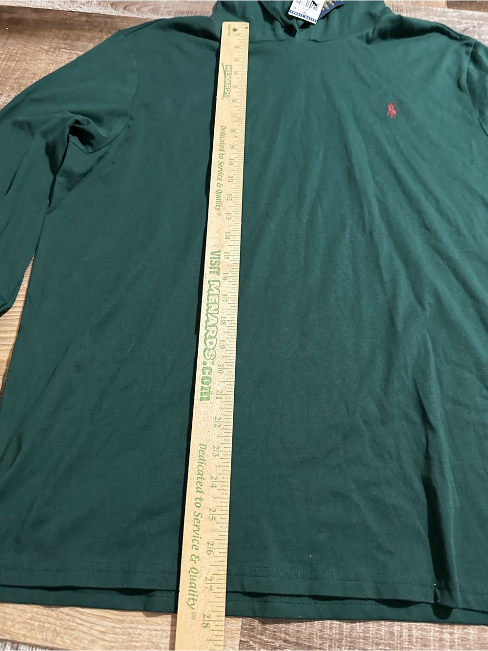 Polo by Ralph Lauren Green Hooded Long-Sleeve Tee - Picture 2 of 6